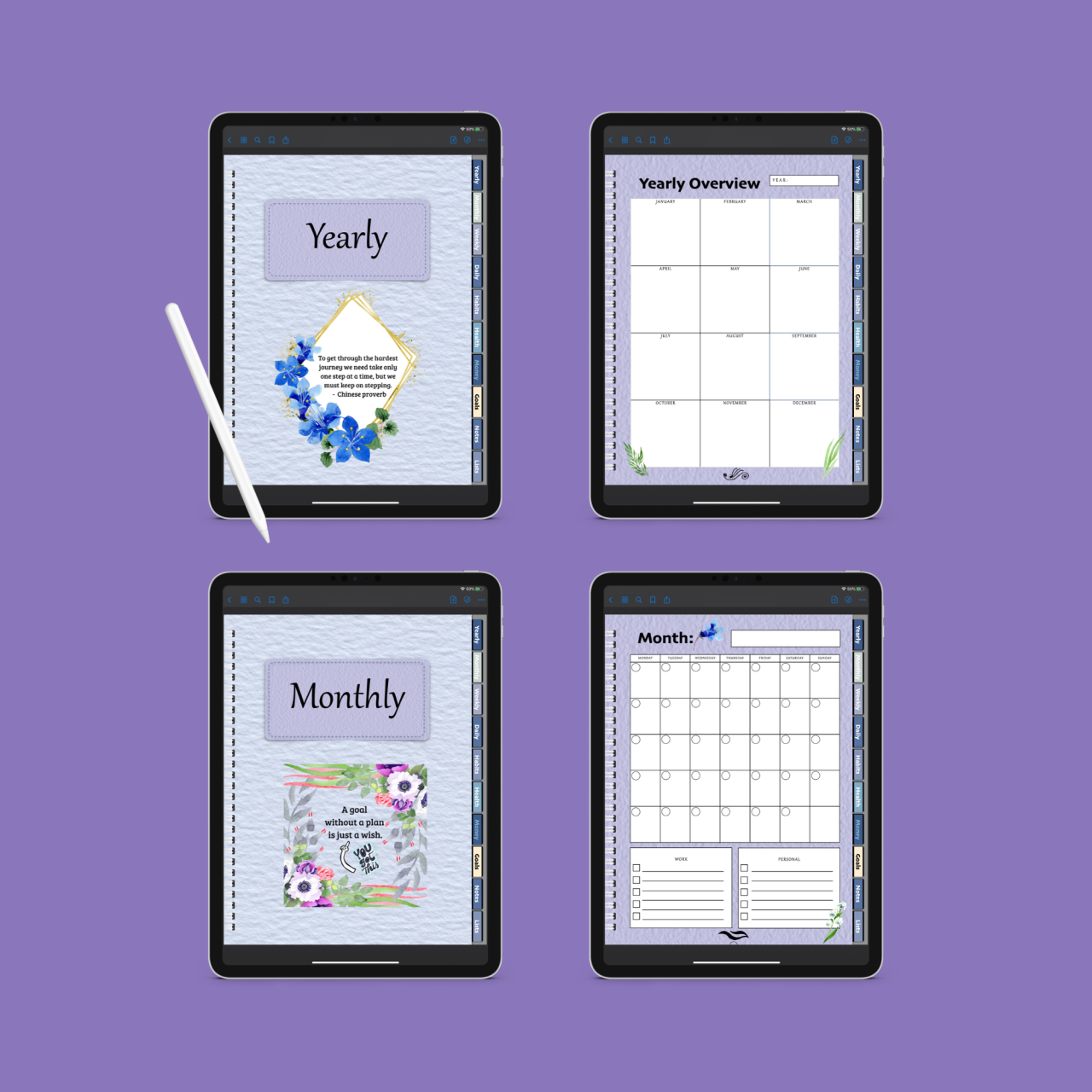 Undated Digital Planner — Joyfully Paperless