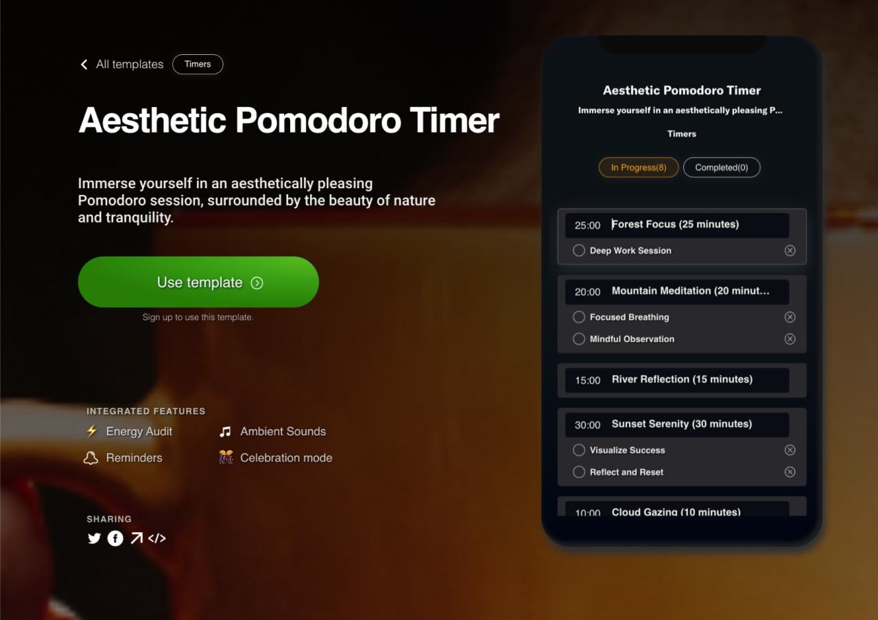 Aesthetic Pomodoro Timer | FocusBox Aesthetic Pomodoro Timer | FocusBox