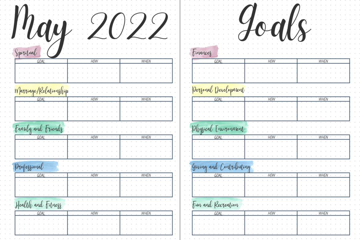 A4 PRINTABLE Goal Setting Planner Template (30 Pages) - Etsy