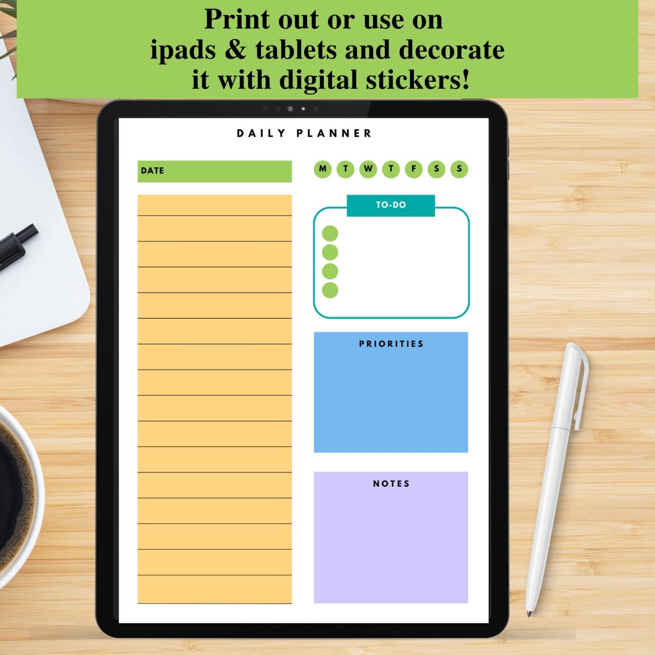 Weekly Goal Planner Template