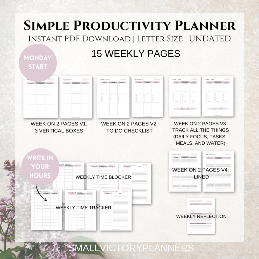 Productivity Planner Graphic by nusratdaliya16 · Creative Fabrica