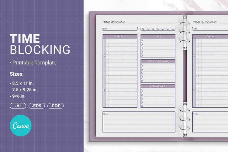 32 Printable Time Blocking Templates to Organize Your Life 32 Printable Time Blocking Templates to Organize Your Life