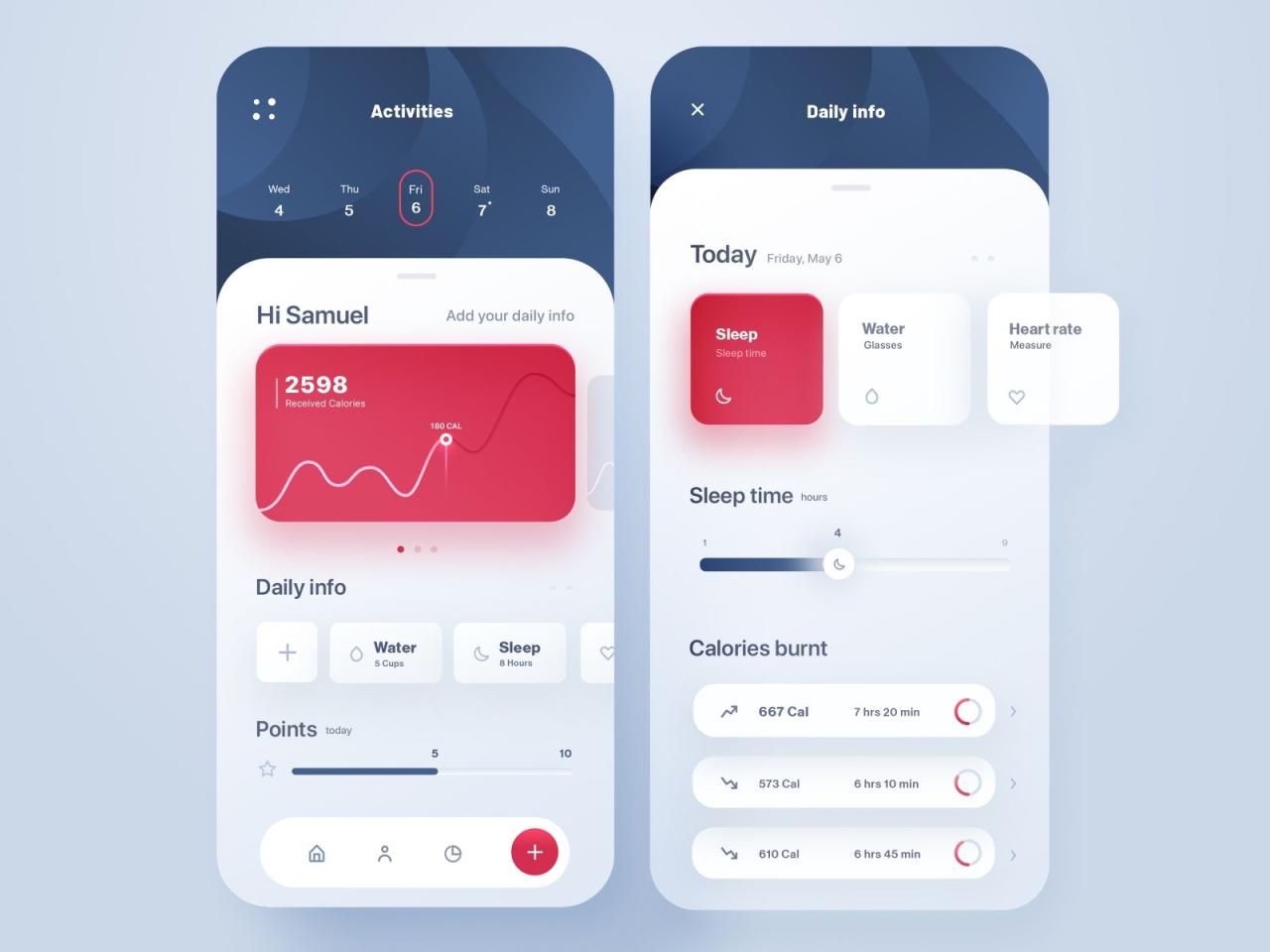 Health monitor app