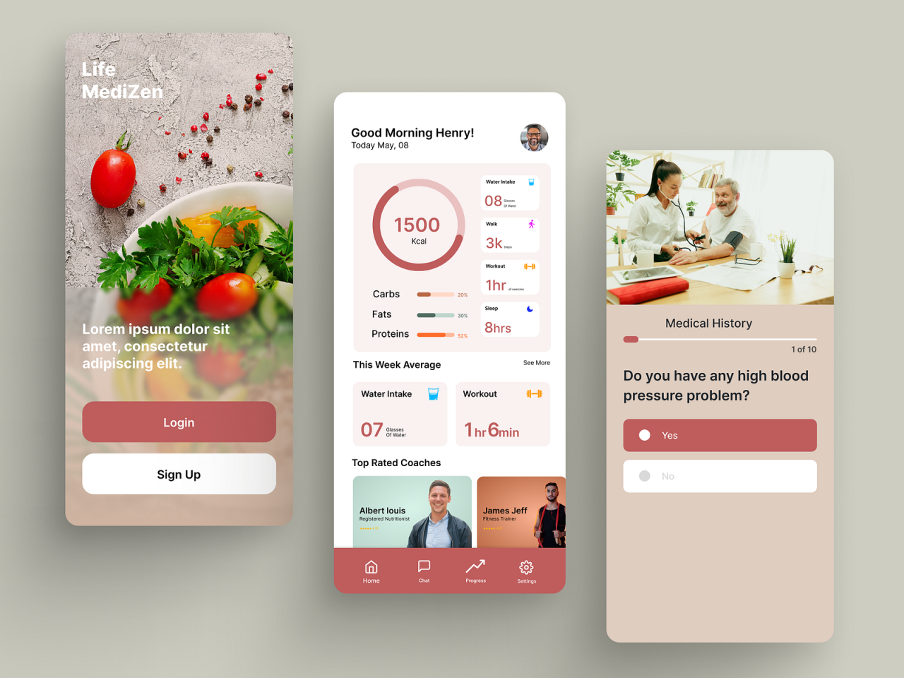 Wellness App Screen Design by Pi Reyes on Dribbble