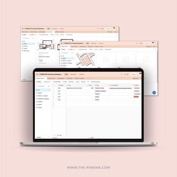 Planner Layout Examples DIY Ideas — The Pink Ink Shop