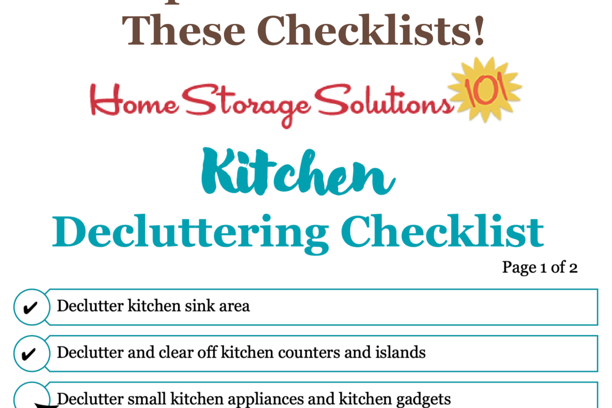 Decluttering Checklist