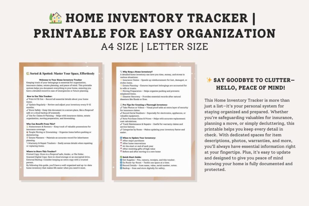 Home Inventory Tracker App