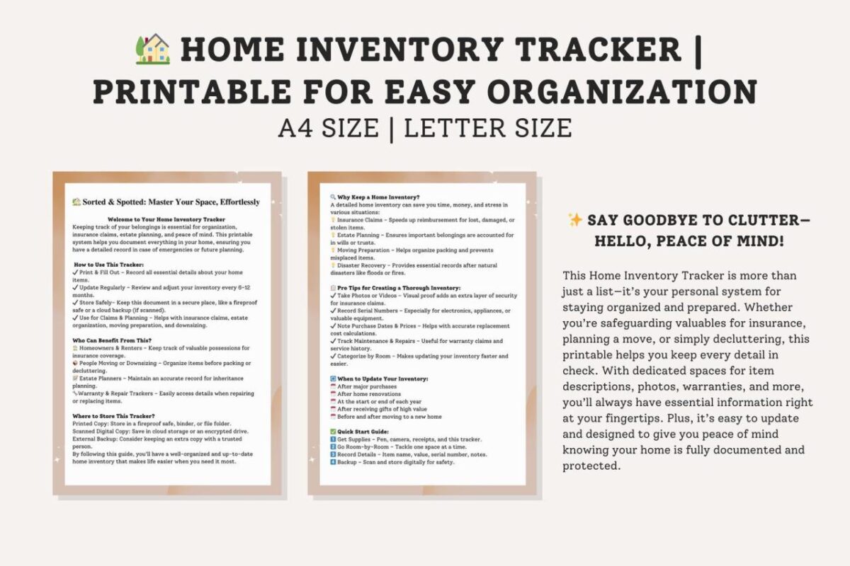 Home Inventory Tracker App